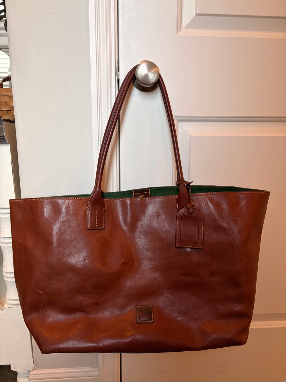 Dooney & Bourke Large Florentine Russel Tote in Chestnut